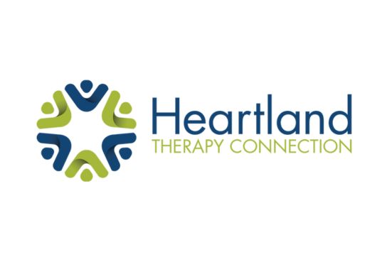 Heartland Therapy Connection logo featuring interconnected figures symbolizing community-based therapy.