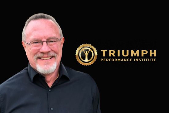 Portrait of Jeff Miner with the Triumph Performance Institute logo on a dark background.